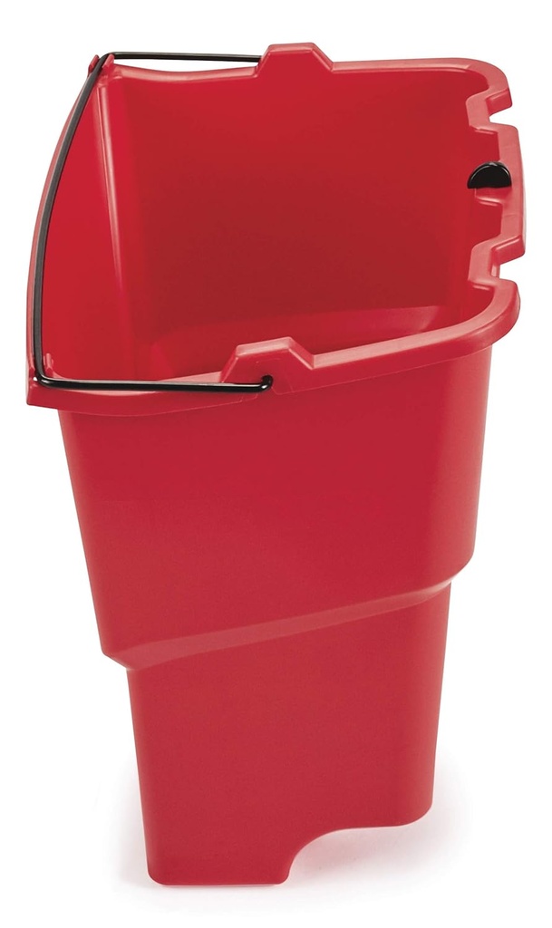 Rubbermaid Commercial Dirty Water Bucket for Wavebrake Bucket/Wringer, 18-Quart (Red) (FG9C7400RED)
