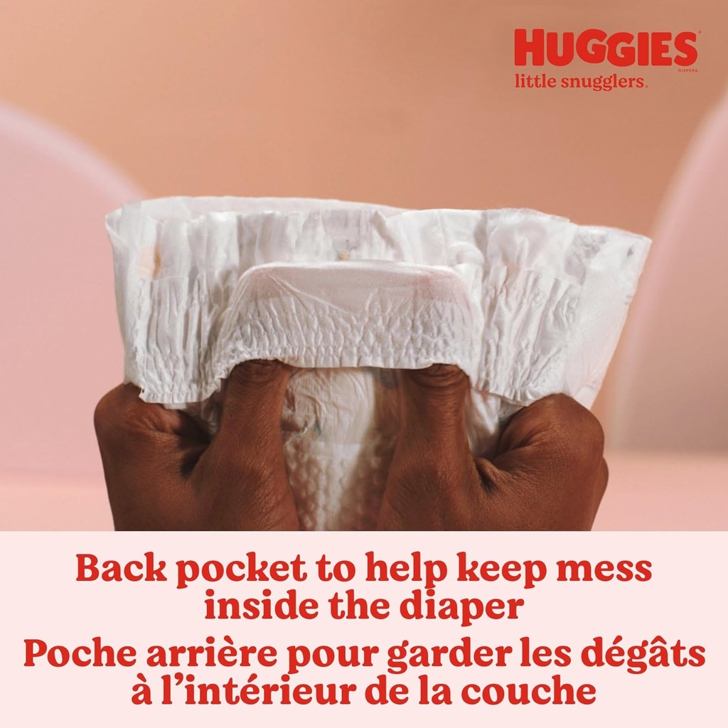 Pañales para bebés Huggies Little Snugglers, talla 4, paquete Giga, 58 quilates
