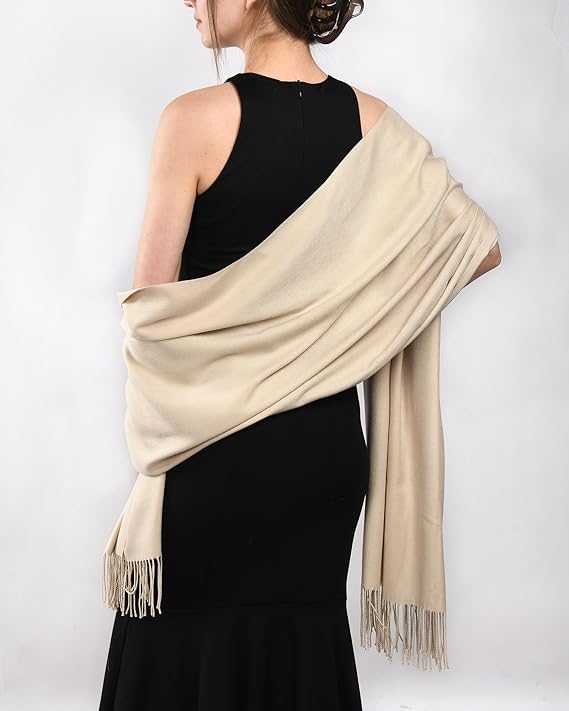 Women's Silky Scarf Pashmina Shawls and Wraps for Wedding Favors Bride Bridesmaid Gifts Evening Dress Shawl