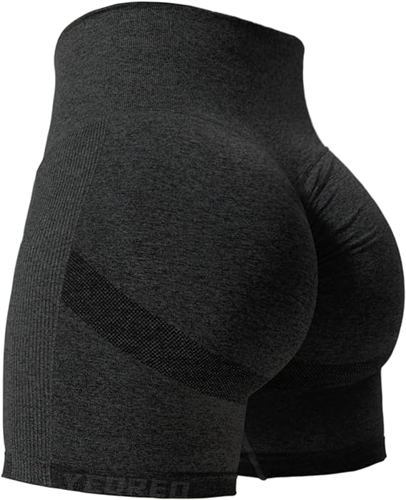 YEOREO - Shorts de ciclismo para mujer, sin costuras, con cintura alta, para entrenamiento, yoga y gimnasio, estilizan tu figura