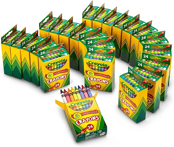 Crayola, crayones, 24 unidades, Variados