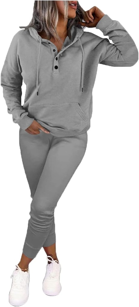 Nimsruc Trajes de dos piezas para mujer, trajes de jogging, trajes casuales para invierno