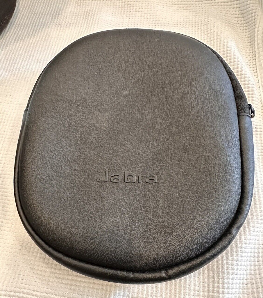 Headphones Case / Pouch - For Jabra Headphones Zip Zipper Black Red