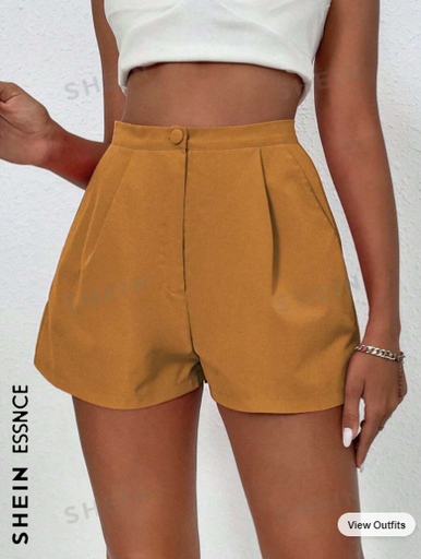 [SKU: sz2402235782246274] Essnce Women's Casual Solid Color Summer Shorts
