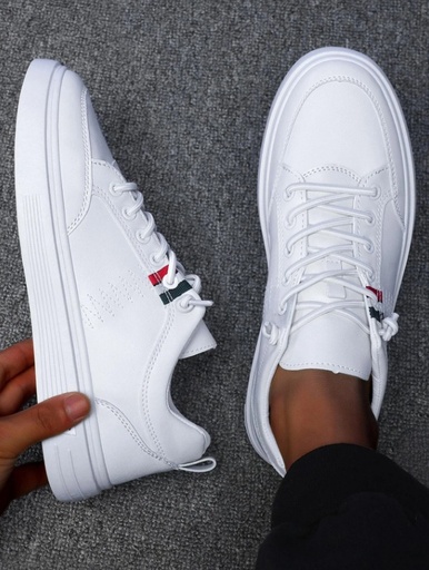 [sx2204233814853337] Men's New Fashionable & Comfortable & Breathable & Simple Casual Shoes, Round Toe Lace-Up Low-Top Sports S