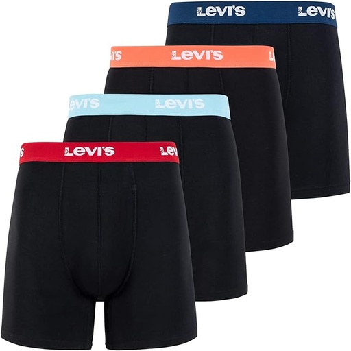 [ASIN ‏ : ‎ B08NMPSNZ4] Levi's Calzoncillos tipo bóxer de microfibra para hombre, ultra suaves, paquete de 4