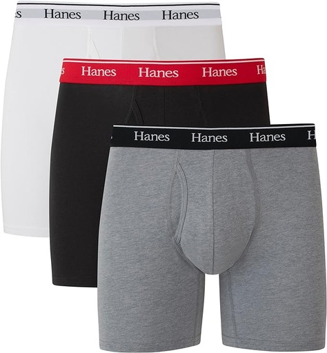 [ASIN ‏ : ‎ B0C1P9369C] Hanes Originals - Calzoncillos y baúles tipo bóxer para hombre, algodón elástico que absorbe la humedad, ajuste moderno, tiro bajo, multipacks