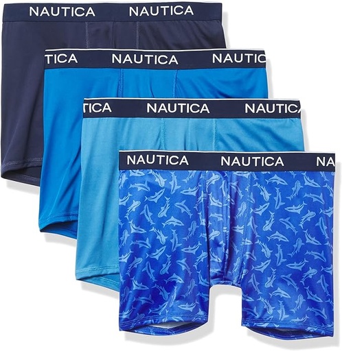 [ASIN ‏ : ‎ B096T6B3LC] Nautica Paquete de 4 calzoncillos tipo bóxer micro para hombre