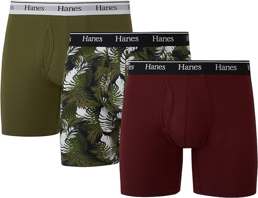 [ASIN ‏ : ‎ B0C1P9369C] Hanes Originals - Calzoncillos y baúles tipo bóxer para hombre, algodón elástico que absorbe la humedad, ajuste moderno, tiro bajo, multipacks