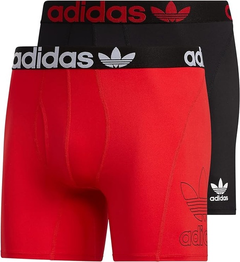 [ASIN ‏ : ‎ B09Y9JHLPM] adidas Originals Calzoncillos tipo bóxer atléticos de ajuste cómodo para hombre (paquete de 2)