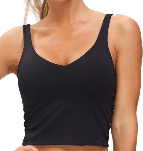 [ASIN ‏ : ‎ B08B186P6J] THE GYM PEOPLE - Sostén deportivo para mujer, sin varillas, acolchado con soporte medio