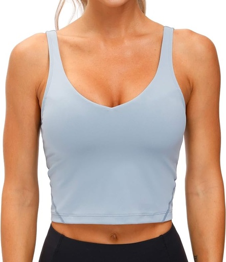 [ASIN ‏ : ‎ B088M5YWPZ] THE GYM PEOPLE - Sostén deportivo para mujer, sin varillas, acolchado con soporte medio
