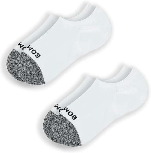 [ASIN ‏ : ‎ B07RKXRBJT] Paquete de 2 calcetines Bombas acolchados invisibles para mujer, (blanco, mediano), Blanco