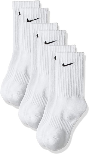 [ASIN ‏ : ‎ B01ABVLOHA] Calcetines de entrenamiento, ligeros, de rendimiento (3 pares) (M, blanco y negro)