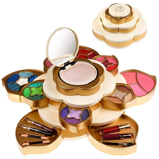 [ASIN ‏ : ‎ B08QW6ZBCH] Kit de regalo de maquillaje todo en uno para mujeres y adolescentes | Juego de flores de maquillaje con paleta de sombras de ojos