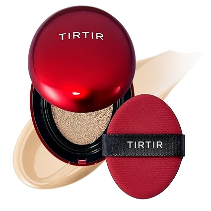 [ASIN ‏ : ‎ B0CS6BFDM7] TIRTIR Mask Fit - Base de maquillaje roja, la opción número 1 de Japón para pieles de vidrio, de larga duración, ligera, cobertura para construir, semimate (marfil natural de 21 W, 0.63 onzas líquidas