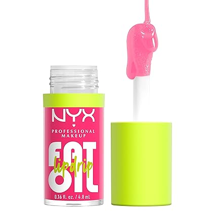 [ASIN ‏ : ‎ B0BL8HY2QP] NYX PROFESSIONAL MAKEUP Aceite graso para labios, hidratante, brillante y vegano, brillo labial tintado – Missed Call (rosa transparente)