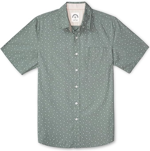 [B09G9THPC6] Dubinik - Camisas de manga corta para hombres, material 100% de algodón, diseños a cuadros, estilo informal, con botones y bolsillo