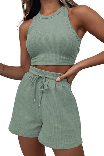 [B0B6PKN2ZW] AUTOMET Conjuntos de 2 piezas para mujer, conjuntos de ropa de descanso a juego, pantalones cortos de lino de dos piezas, tops de primavera 2024, ropa de verano de moda
