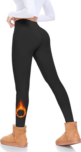 [B0CHJBGJK1] FULLSOFT Leggings con forro polar para mujer, con control de abdomen, cintura alta, para entrenamiento, invierno, cálidos, suaves, pantalones de yoga