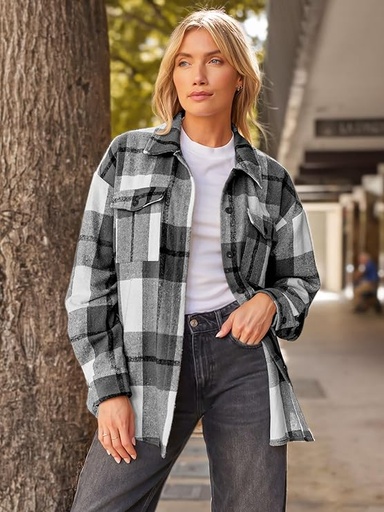 [B0CVVQ4N66] AUTOMET Camisa casual de manga larga con botones para mujer 2024