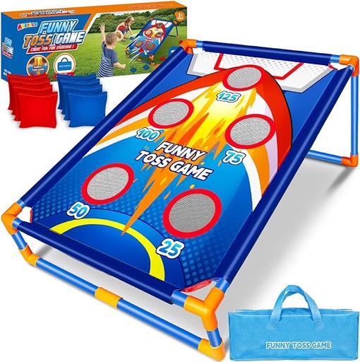 [B0CHF8X8CN] Bean Bag Toss Game for Kids Outdoor Activities, Cornhole Games for 3 4 5 6 7 8 Years Old Boys Girls, Fun Outside Toys for Family Party Games, Ideal Birthday for Ages 4-8 Toddlers