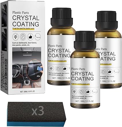 [B0D2DKB4XR] Bloderetu Revestimiento de cristal para piezas de plástico de automóvil, nuevo agente de recubrimiento para plásticos automotrices, restaurador de plástico con revestimiento de cristal, restaurador