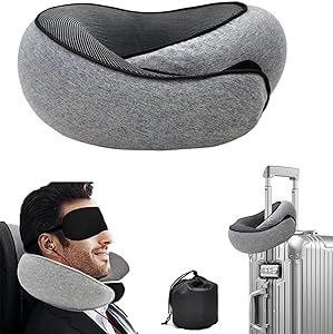 [B0D17C4VNX] Flyhugz - Almohada de viaje 2024, almohada cervical Flyhugz, almohada cervical de viaje Wander Plus, almohada plegable en forma de U para aviones, automóvil, oficina, dormir vertical (gris oscuro)