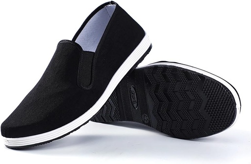 [B0CM3D3P6Q] Zapatos de Kung Fu, Tai Chi Zapatos para Hombres, Tradicional Viejo Beijing Zapatos Unisex Arte Marcial Kung Fu Tai Chi Suela de Goma Zapatos Negro