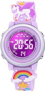 [B08CXTGYGW] VAPCUFF Relojes impermeables de dibujos animados 3D para niñas con alarma, los mejores regalos de juguetes para niñas de 3 a 10 años
