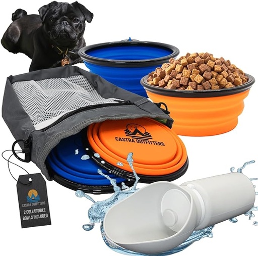 [B0CST7KGL9] Castra Outfitters Bolsa de viaje para perros para accesorios para perros, bolsa para perros para artículos esenciales de viaje y juego de viaje para perros grandes, bolsa de viaje para mascotas con