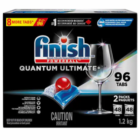[Item  4254845] Finish Quantum Ultimate+ Dishwasher Detergent, 96 Tablets