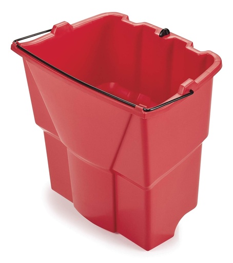[ASIN ‏ : ‎ B000RMSGXO] Rubbermaid Commercial Dirty Water Bucket for Wavebrake Bucket/Wringer, 18-Quart (Red) (FG9C7400RED)
