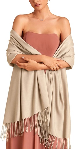 [ASIN ‏ : ‎ B07F5T8PQX] Women's Silky Scarf Pashmina Shawls and Wraps for Wedding Favors Bride Bridesmaid Gifts Evening Dress Shawl